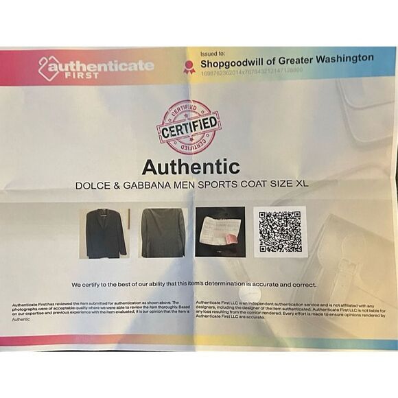 Dolce & Gabbana Men Blazer Suit Jacket Black 3 Button Size EUR 54 US 44 - Picture 9 of 9